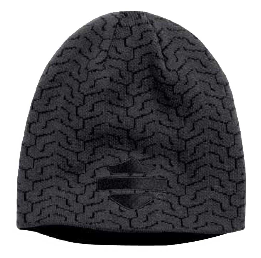 Harley-Davidson Men's Reversible Tread Knit Beanie Hat, Castlerock 97636-17VM - Wisconsin Harley-Davidson