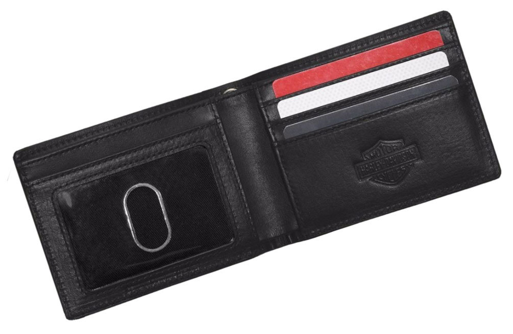 Harley-Davidson Free Shipping - Harley-Davidson Men's Embossed Shadow Eagle Bi-Fold Leather Wallet 97634-17VM - Free Shipping on many products plus Orders Over $99