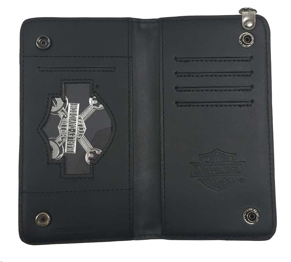 Harley-Davidson® Men's Danger Zone Genuine Leather Biker Wallet