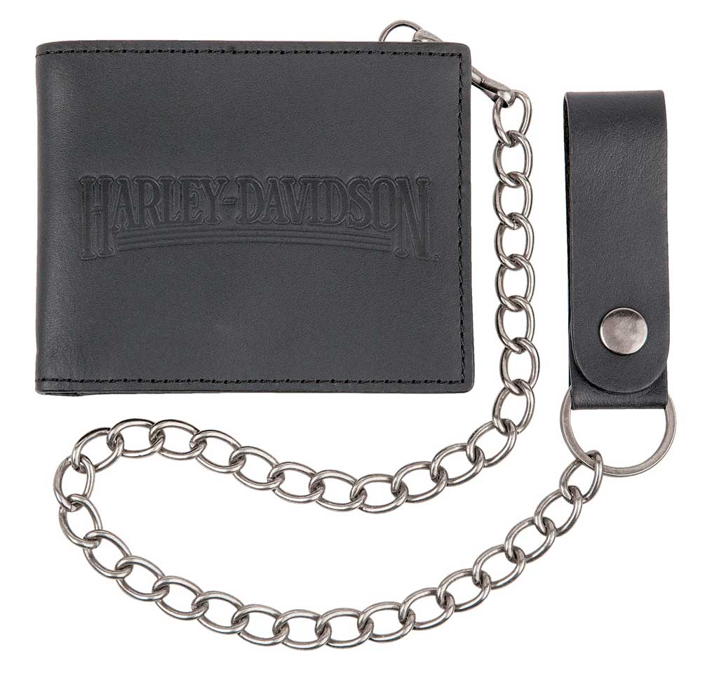 小物 HARLEY DAVIDSON / leather trucker wallet Mens Eagle Billfold Wallet With Chain | Harley-Davidson USA