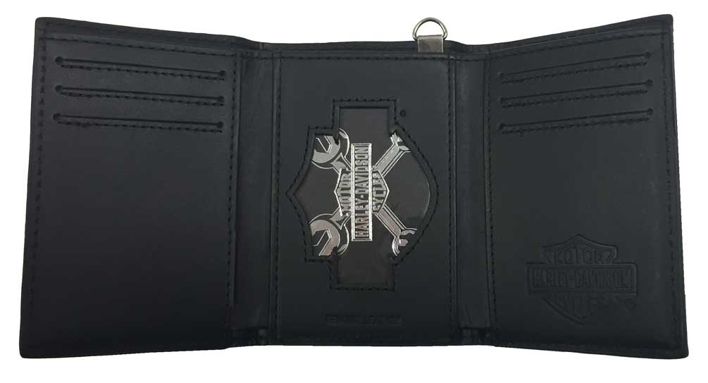Harley-Davidson® Men's Danger Zone Tri-Fold Genuine Leather Wallet