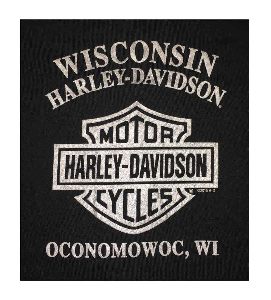 Harley-Davidson Free Shipping - Harley-Davidson Women's Street Iron Colorblocked Tee, Teal & Black 5XS1-HB6X - Free Shipping on many products plus Orders Over $99