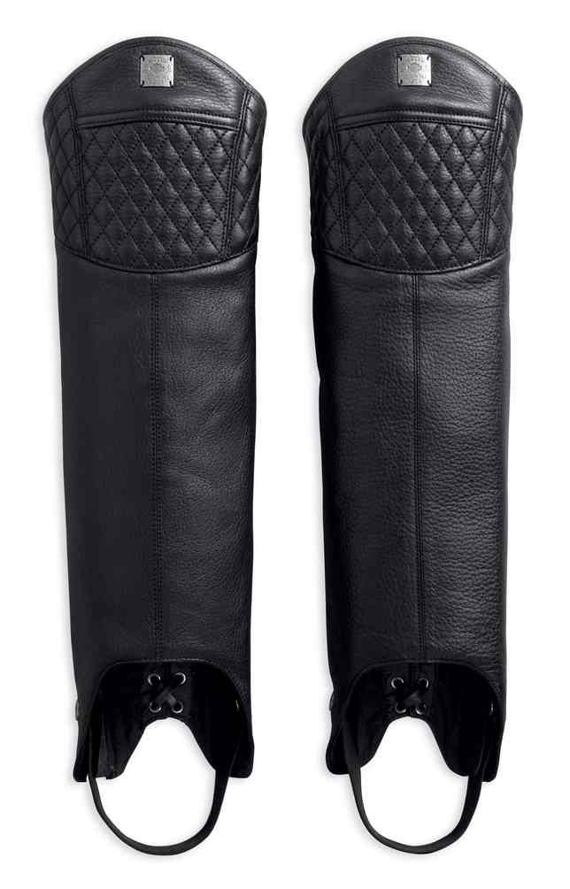 Harley-Davidson® Women's Heavyweight Leather Half Chaps, Black