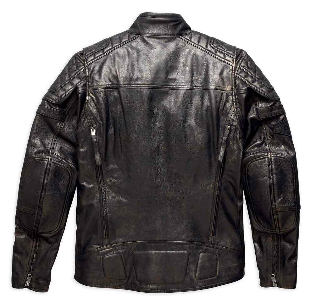 Harley-Davidson® Men's Benson Lightweight Leather Jacket, Black