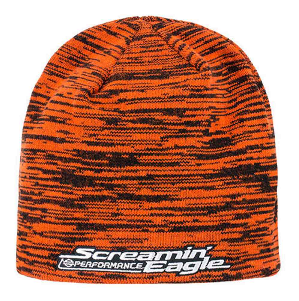 Harley-Davidson Men's Screamin' Eagle Reversible Space Dye Knit Cap HARLMH0298 - Wisconsin Harley-Davidson