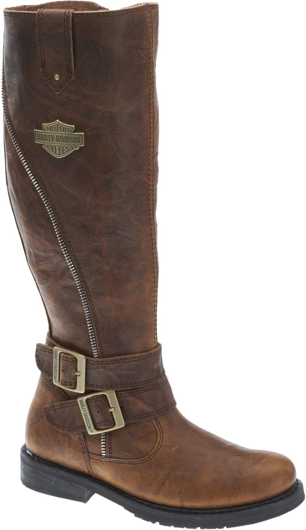 Harley-Davidson Women's Sennett 15.5" Brown Motorcycle Boots D83863 - Wisconsin Harley-Davidson