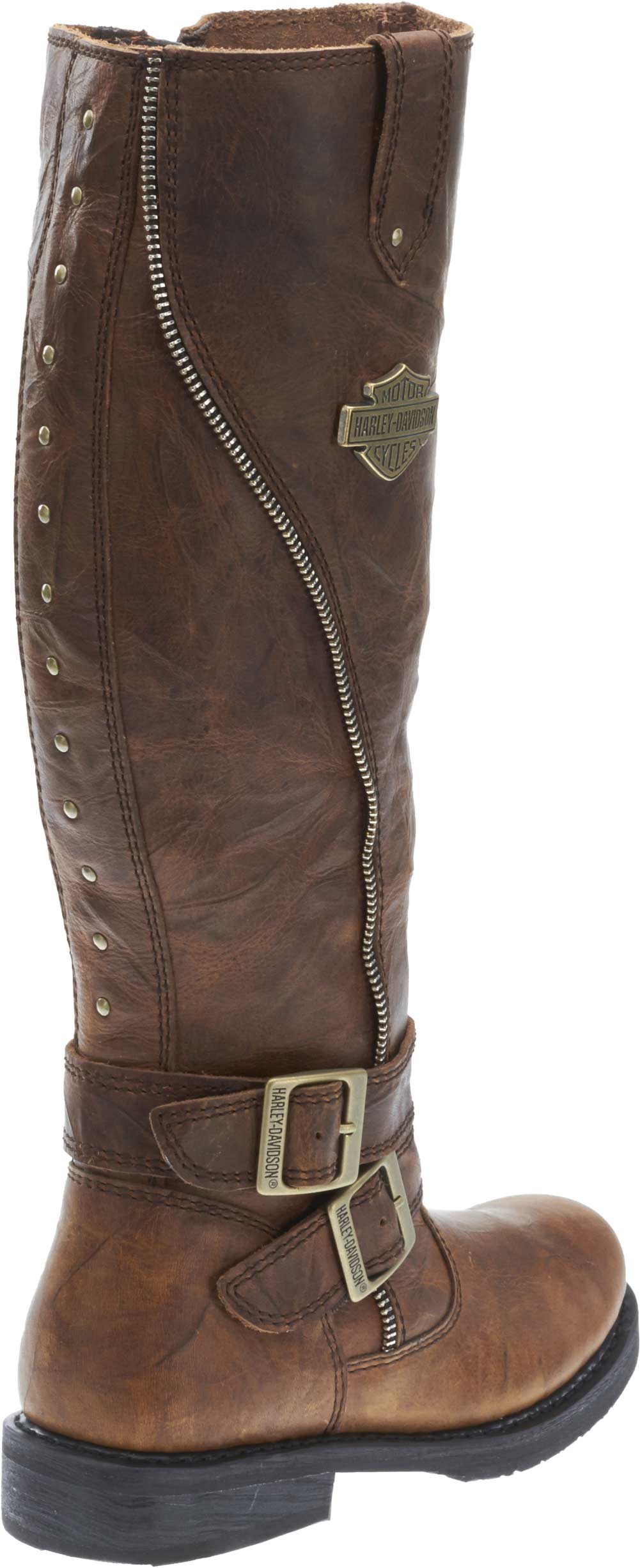 Harley-Davidson Women's Sennett 15.5" Brown Motorcycle Boots D83863 - No Hassle Returns at Wisconsin Harley