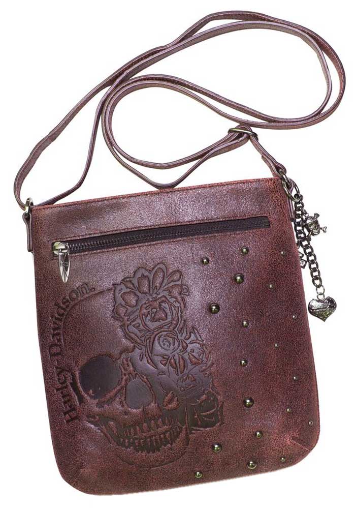 Harley Davidson Women S Embossed Soul Sister Crossbody Purse Ss1374l Pnkblk Wisconsin Harley Davidson