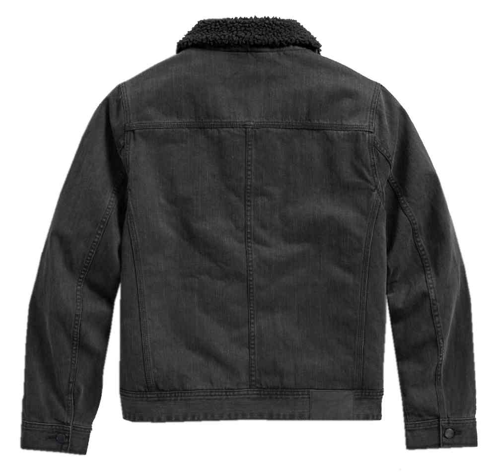 Harley-Davidson® Men's Sherpa Fleece Collar Denim Causal Jacket