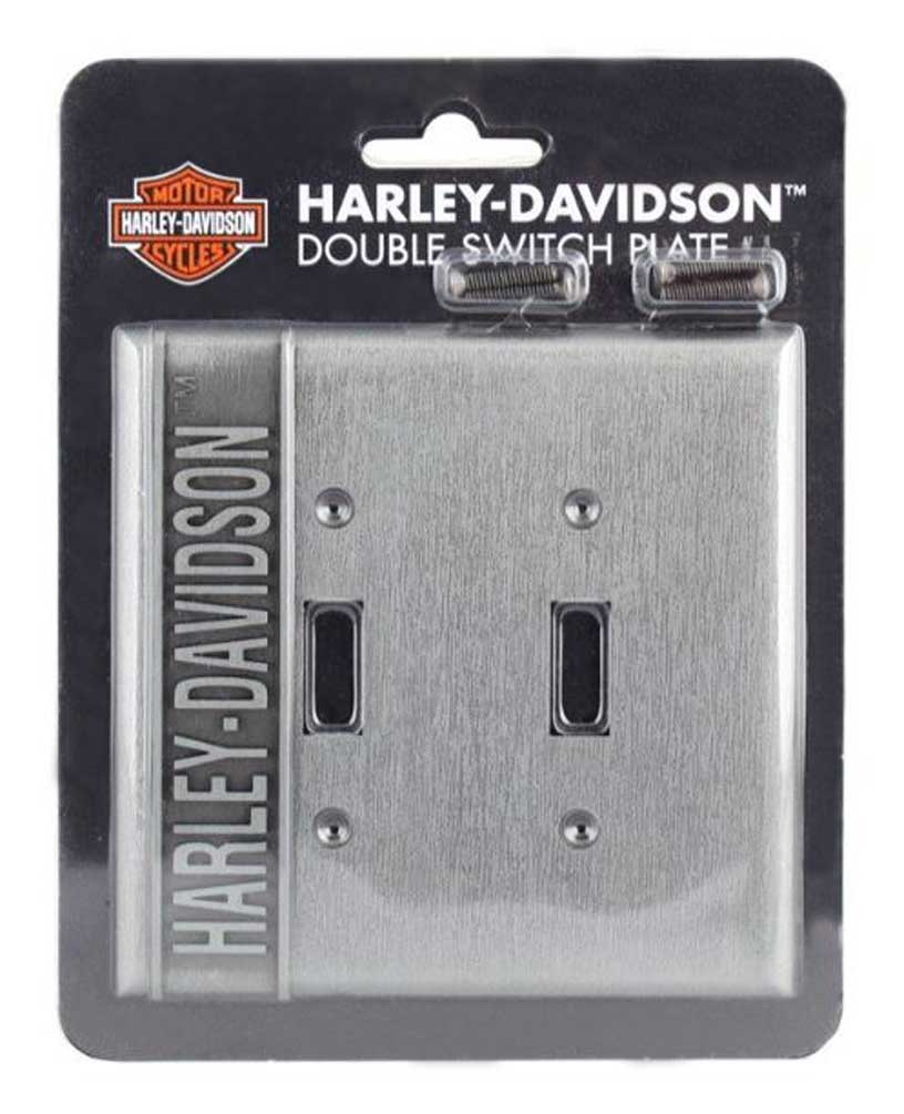 Harley-Davidson® Heavy-Duty H-D Double Switch Plate, Hardware