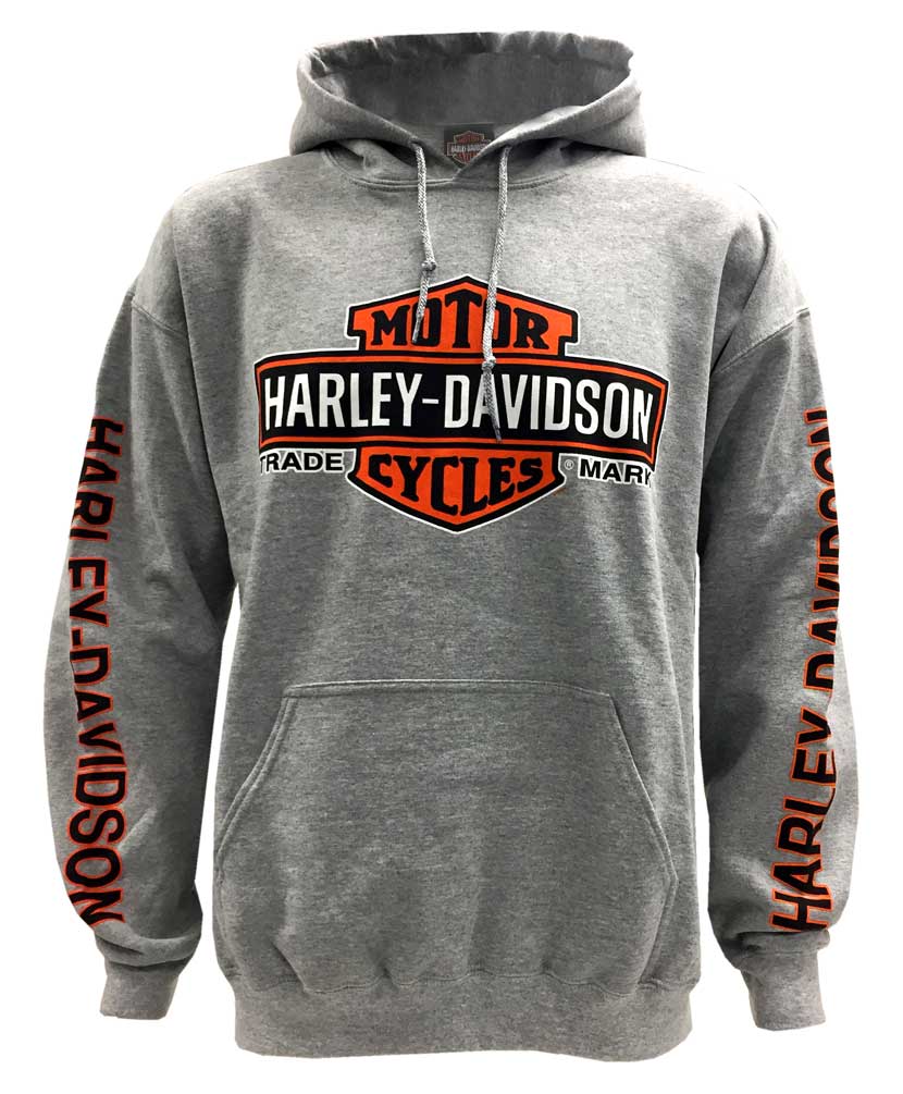 Harley-Davidson® Men's Bar u0026 Shield Logo Pullover Hooded Sweatshirt