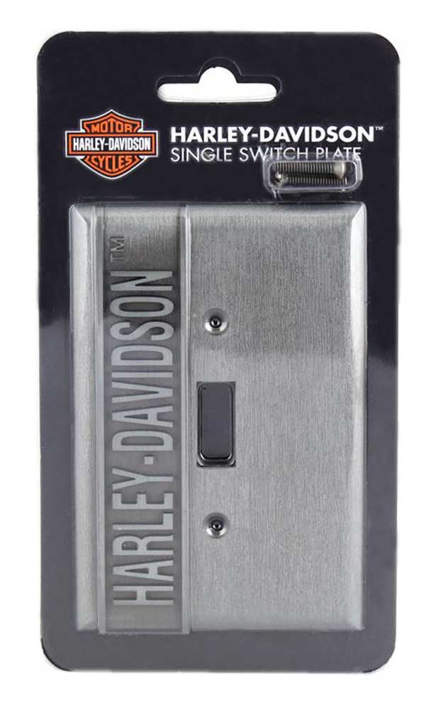 Harley-Davidson Heavy-Duty H-D Single Switch Plate, Hardware Included HDL-10169 - No Hassle Returns at Wisconsin Harley