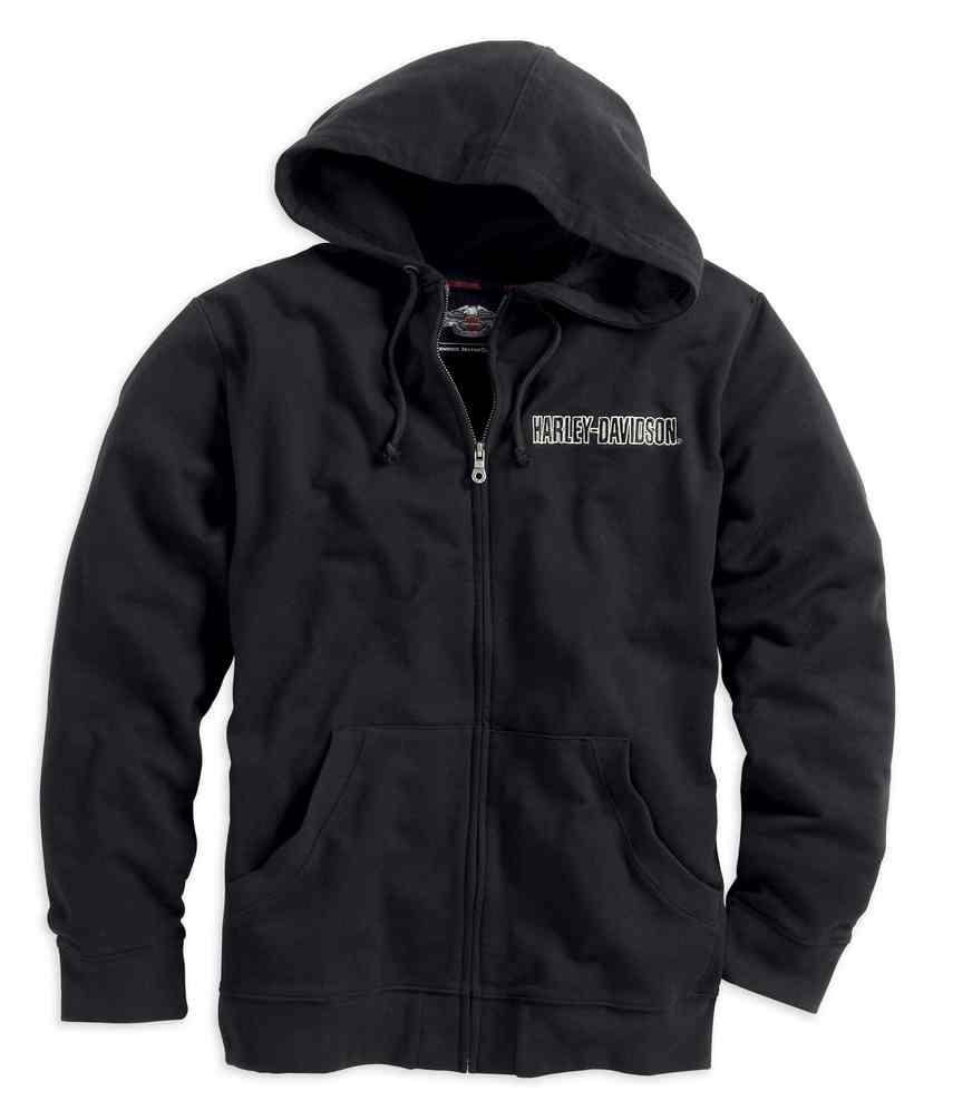 Harley-Davidson® Men's Bar & Shield Zippered Hooded Sweatshirt