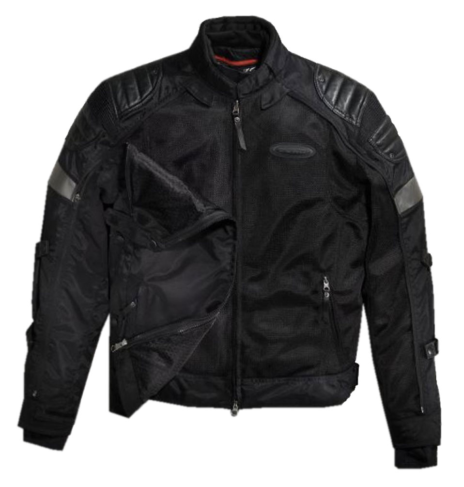 Harley-Davidson Mens FXRG Triple Vent Switchback Riding Jacket, Black 98094-15VM - No Hassle Returns at Wisconsin Harley