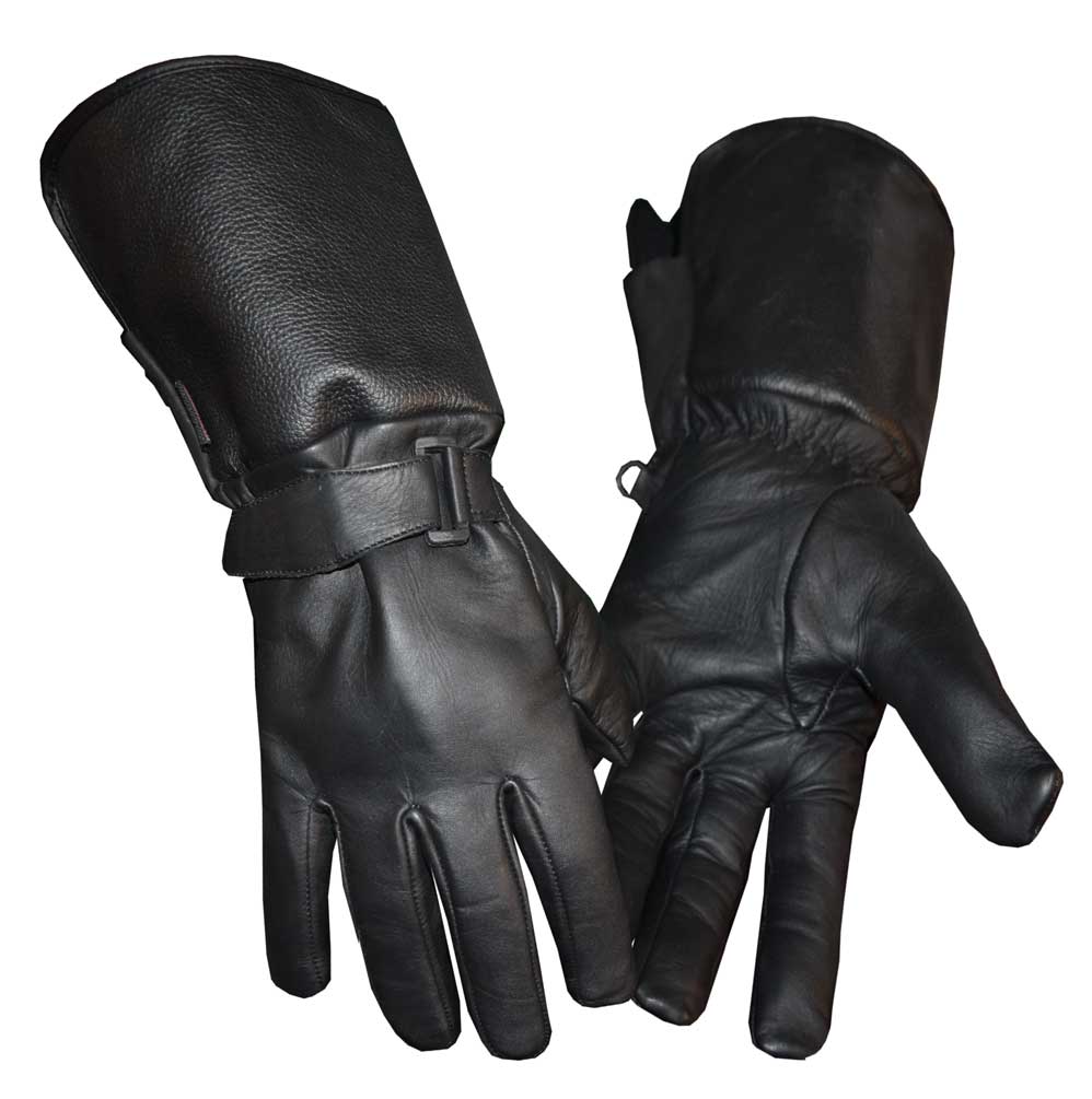 mens fleece lined leather gloves