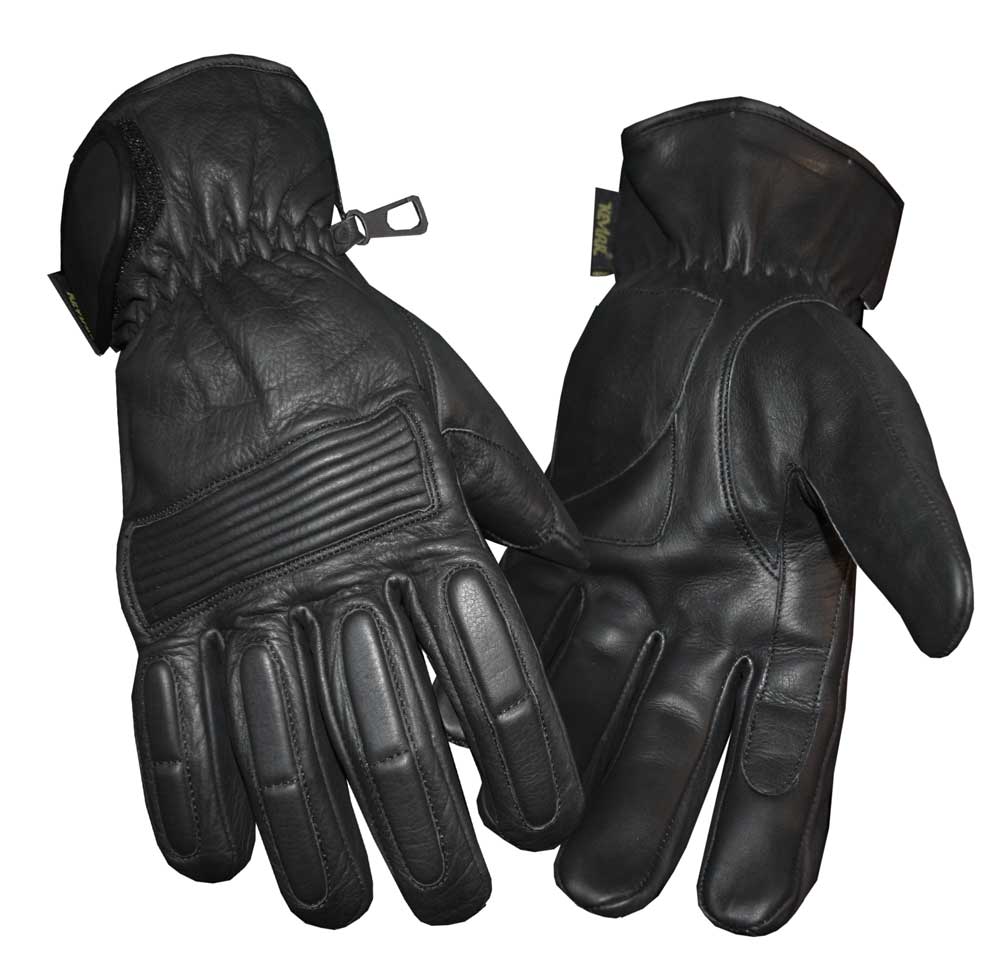 Redline Men's Winter Gloves w/ Kevlar Palms & Thinsulate Lining, Black G-050 - Wisconsin Harley-Davidson
