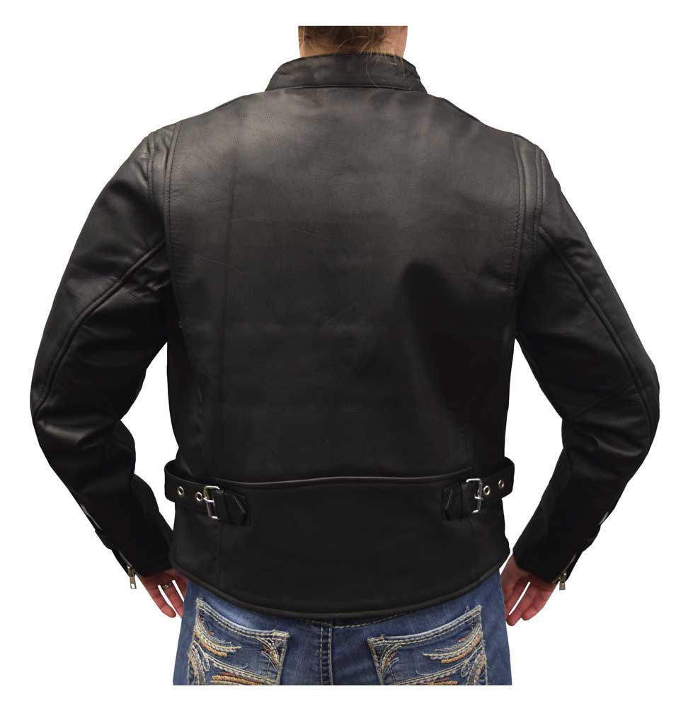 Harley-Davidson Free Shipping - Redline Women's Goat Skin Leather Scooter Motorcycle Jacket, Black L-3000 - Free Shipping on many products plus Orders Over $99