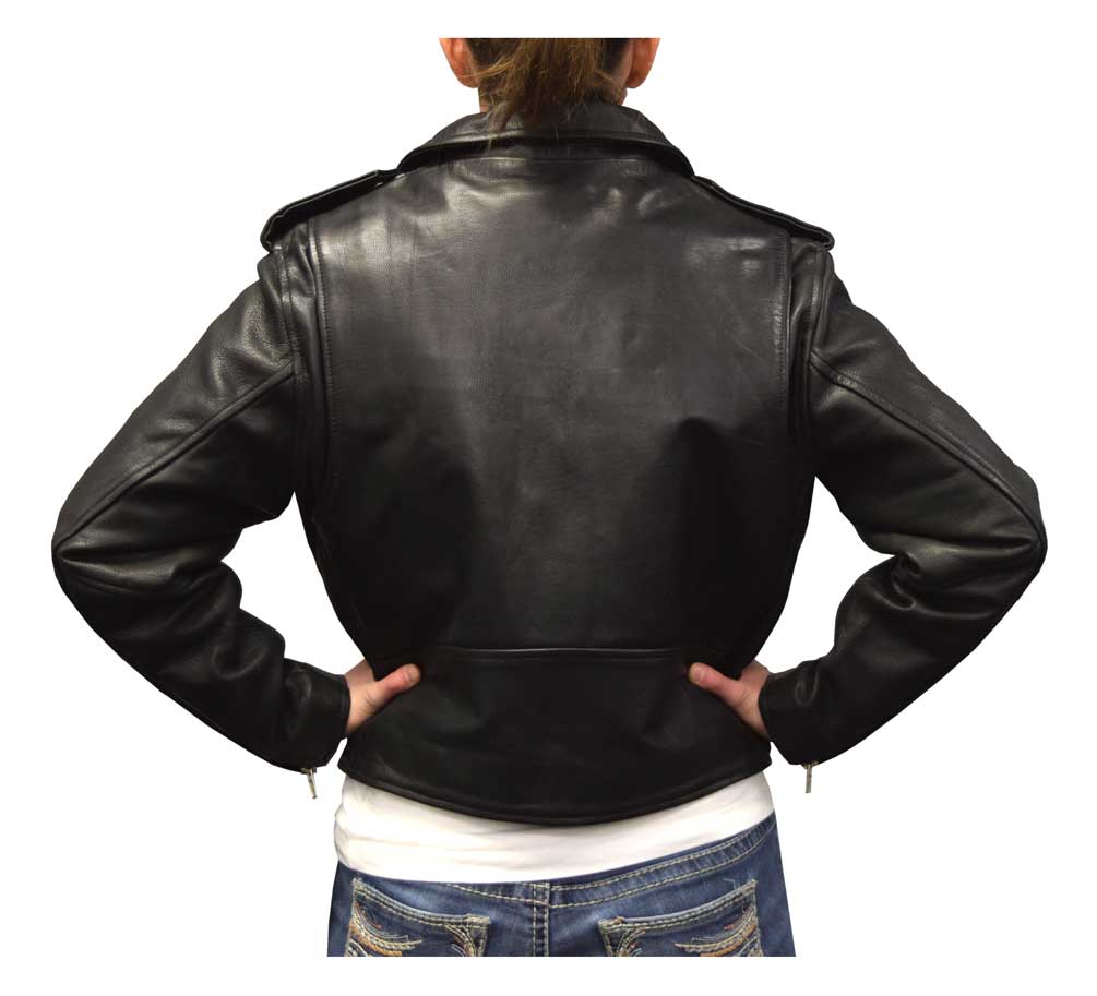 Harley-Davidson Free Shipping - Redline Women's Angled Zipper Goat Leather Motorcycle Jacket, Black L-3300 - Free Shipping on many products plus Orders Over $99