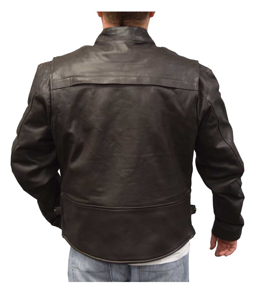 Harley-Davidson Free Shipping - Redline Mens Cowhide Leather Touring Motorcycle Jacket w/ Liner Brwn M-600-BROWN - Free Shipping on many products plus Orders Over $99