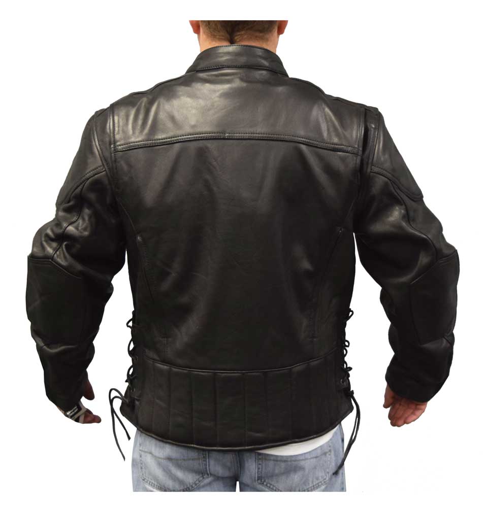 Harley-Davidson Free Shipping - Redline Men's Cow Leather Touring Side-Lace Motorcycle Jacket, Black M-400 - Free Shipping on many products plus Orders Over $99