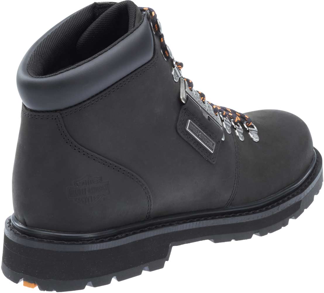 Harley-Davidson Men's Templin Black or Orange Striped Motorcycle Boots D93434 - No Hassle Returns at Wisconsin Harley