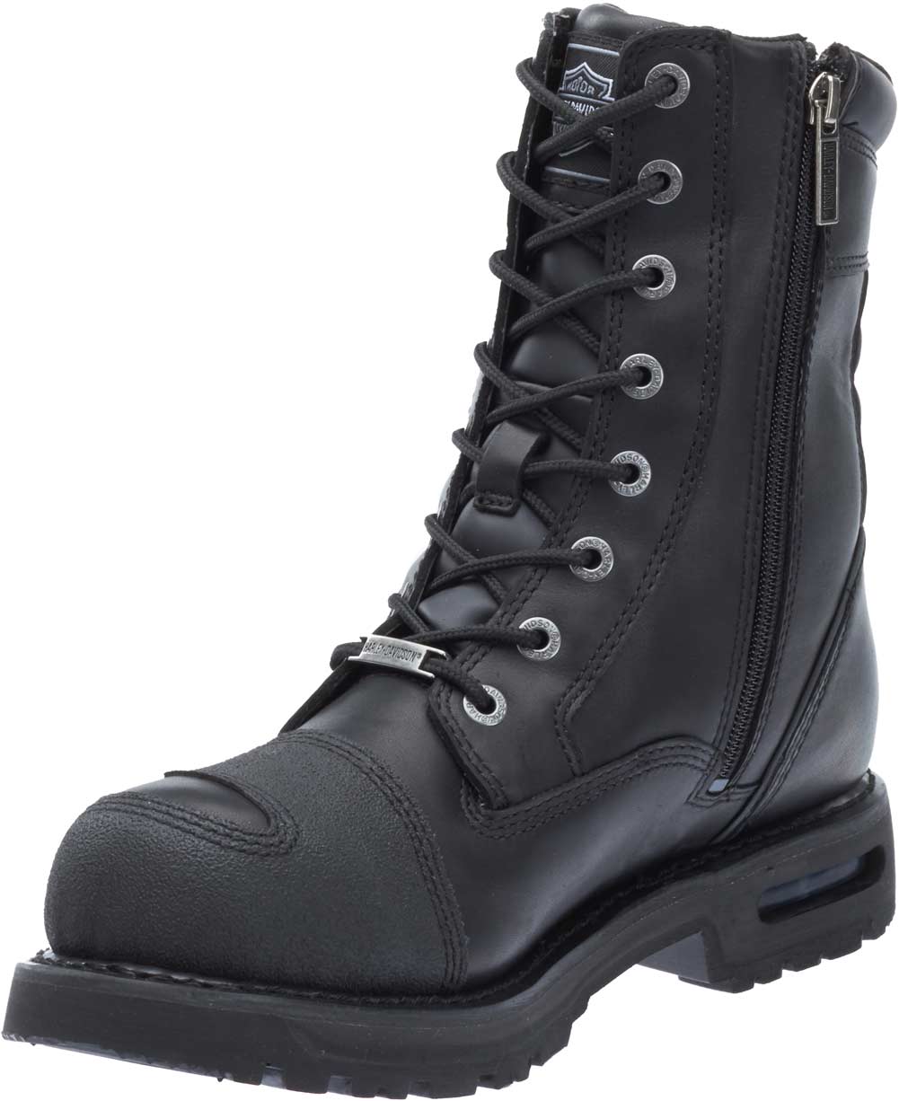 Harley-Davidson ブラックレザーブーツ Harley-Davidson® Women's Akers 10-Inch Black Motorcycle