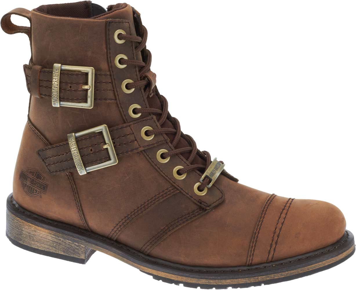 Harley-Davidson Men's Drexel Brown Motorcycle Boots D93388 - Wisconsin Harley-Davidson