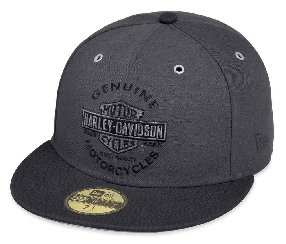 Harley-Davidson Men's Genuine Logo 59THIRTY Baseball Cap, Black 99401-17VM - Wisconsin Harley-Davidson