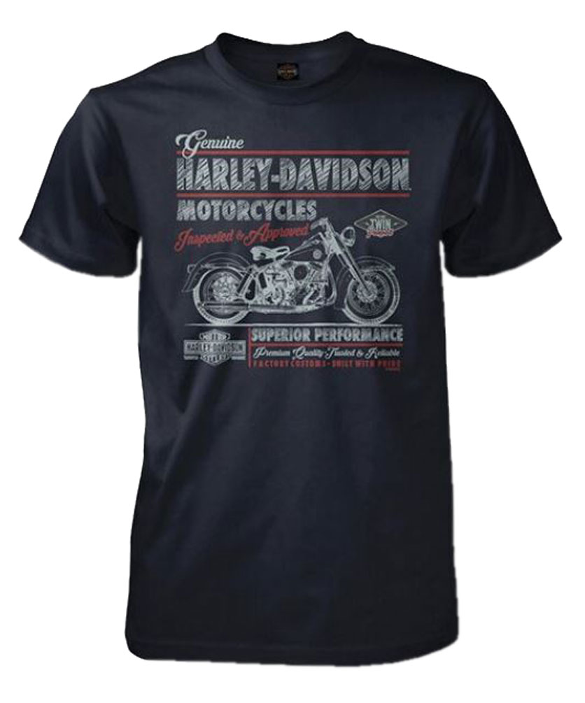 Harley-Davidson Men's Rendering Motorcycle Short Sleeve T-Shirt