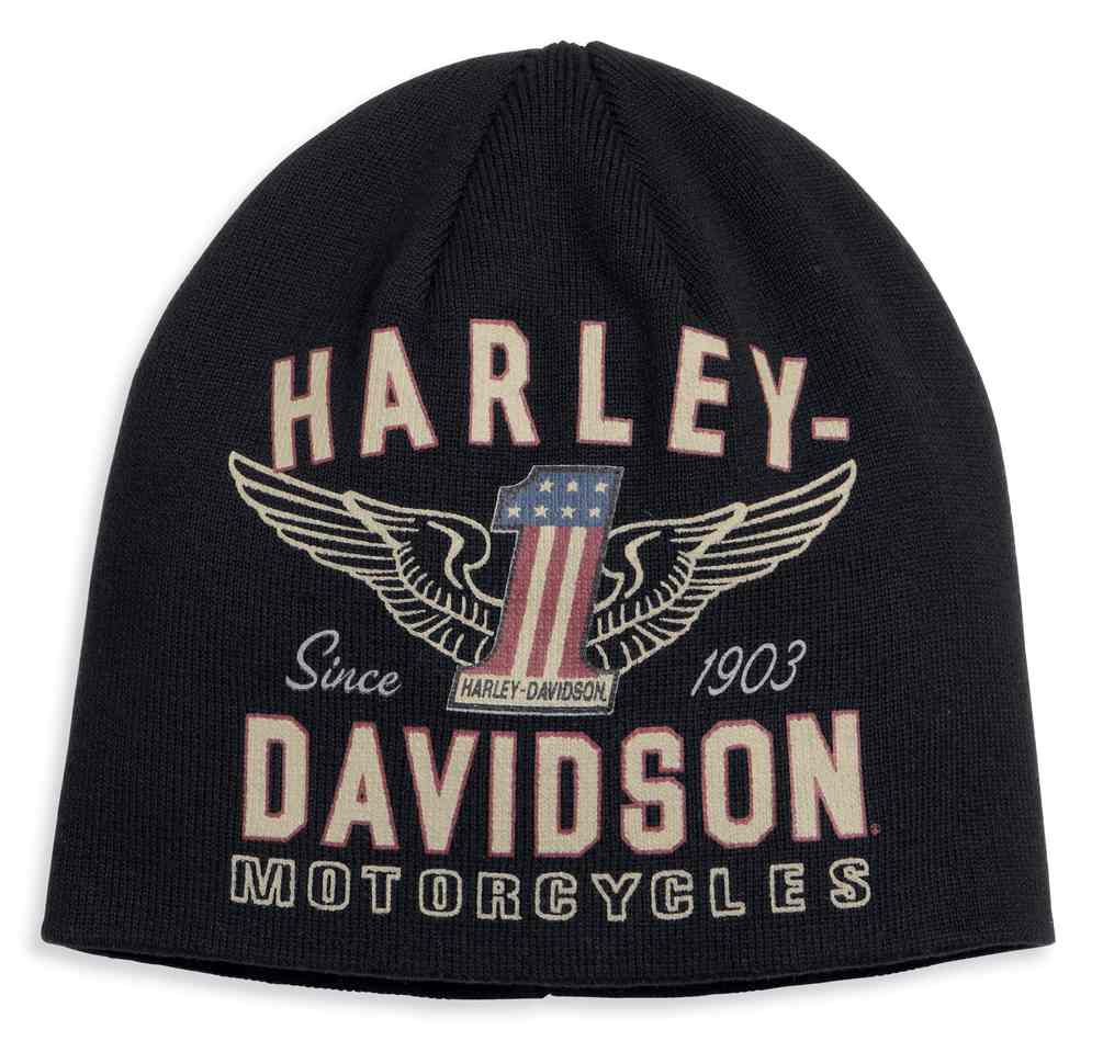 Winged #1 Graphic Knit Beanie Hat 