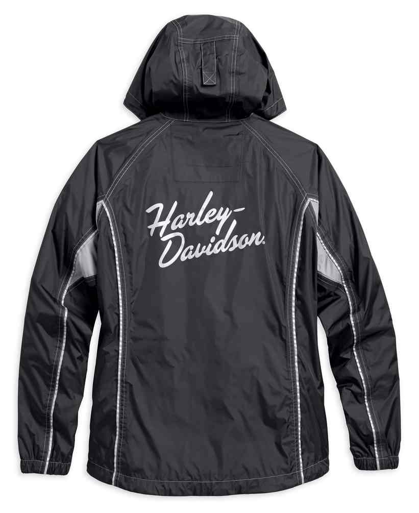 Harley-Davidson Women's Reflective Waterproof Rain Suit, Black 98204-17VW - No Hassle Returns at Wisconsin Harley