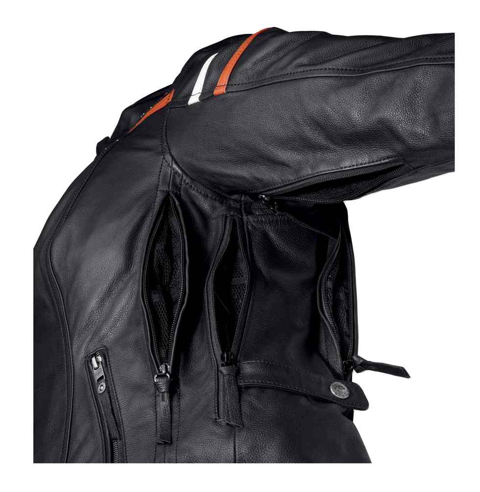 Harley-Davidson Women's Miss Enthusiast Triple Vent Leather Jacket 98134-17VW - No Hassle Returns at Wisconsin Harley