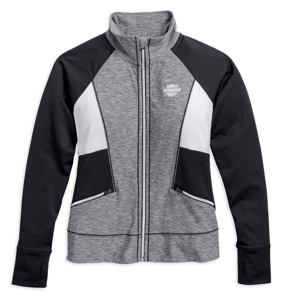 Harley-Davidson Women's Performance Infrared Activewear Jacket, Gray 96066-17VW - Wisconsin Harley-Davidson