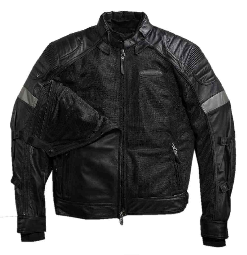 ジャケット・アウター HARLEY-DAVIDSON Leather jacket Harley Davidson Back Reflective Skull Leather Jacket with