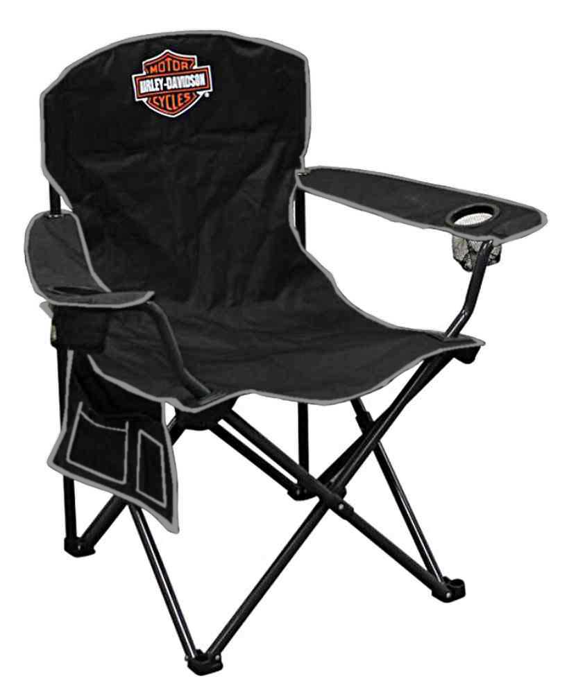 Harley Davidson Compact Bar Shield Xl Chair W Drink Holder