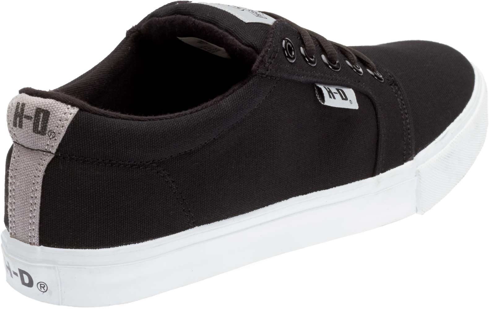 Harley-Davidson Men's Ellis Black on White Sneakers Skate Shoes D93447 - No Hassle Returns at Wisconsin Harley