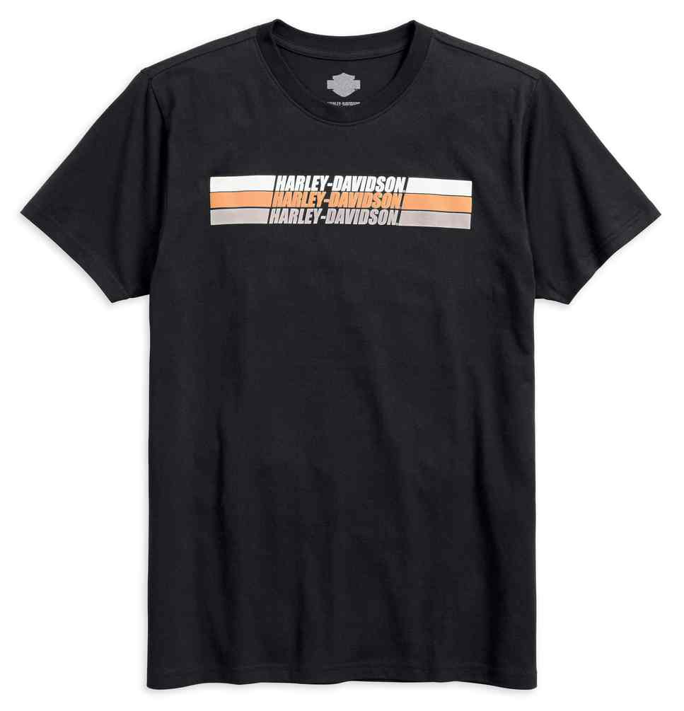Harley-Davidson® Men's Black Label Vintage Stripe Tee, Black 99034