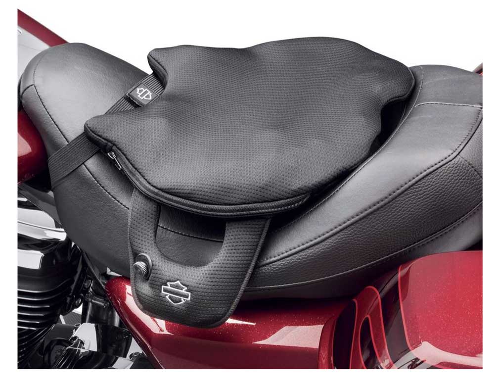 Harley-Davidson Road Zeppelin Seat Rider Pad, Pad Width 14 inch, Black 52000327 - No Hassle Returns at Wisconsin Harley