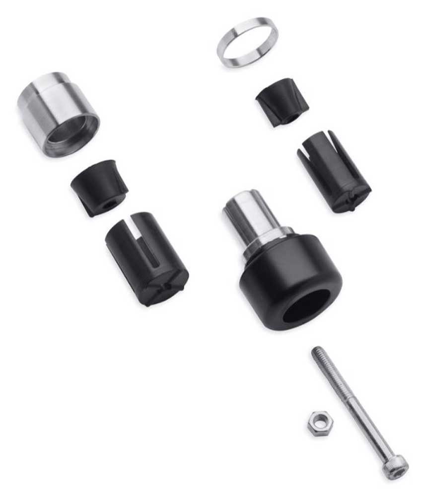 Harley-Davidson Hand Grip End Caps, Fits Diamond Black Hand Grips 55900114 - Wisconsin Harley-Davidson