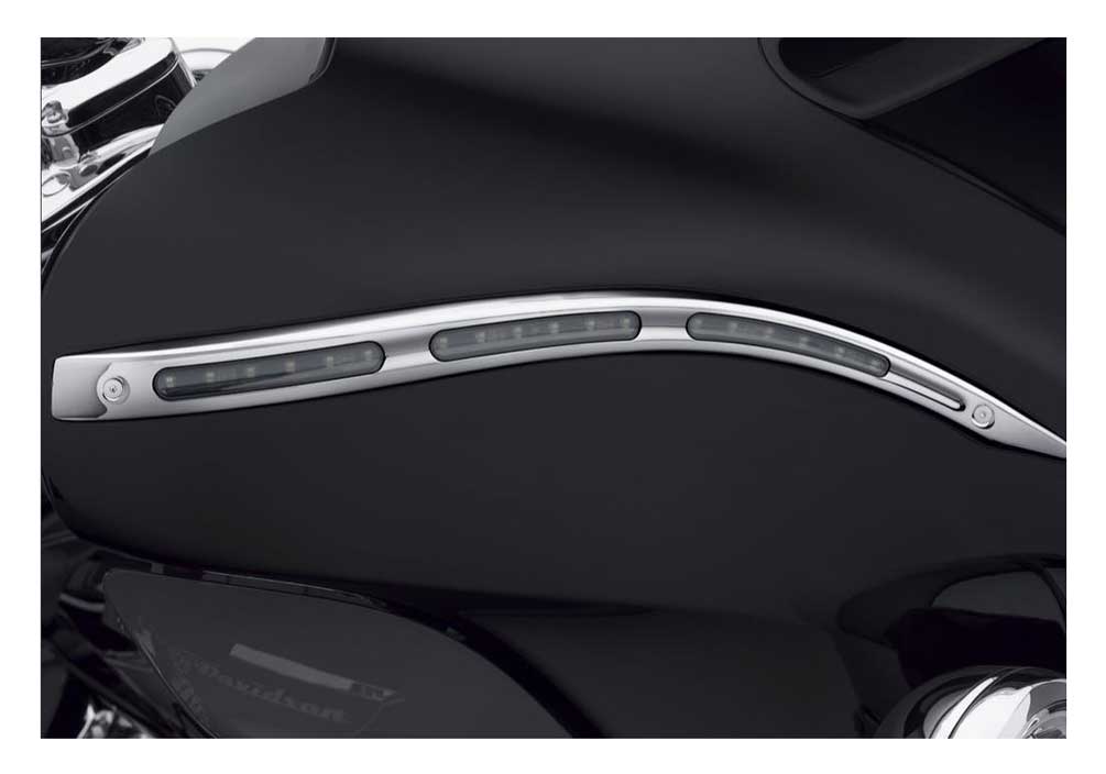 Harley-Davidson Electra Glo Illuminated Fairing Accent Trim, Chrome 68000190 - No Hassle Returns at Wisconsin Harley