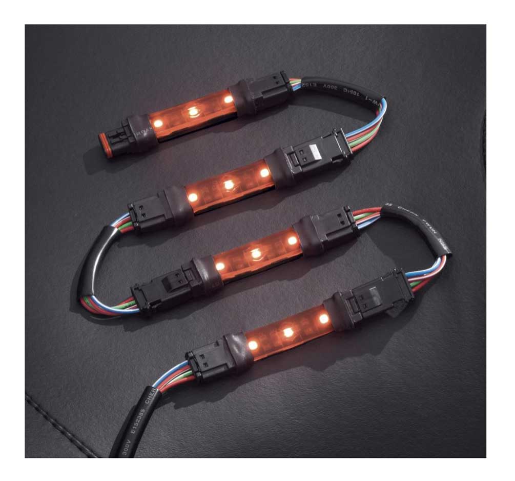 Harley-Davidson Spectra Glo LED Light Flexible Pod 4-Lamp Expansion Kit 68000214 - Wisconsin Harley-Davidson