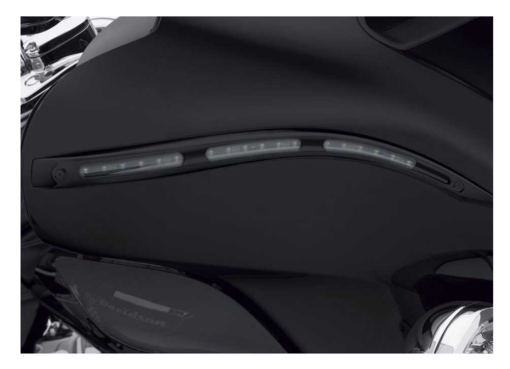 Harley-Davidson Electra Glo Illuminated Fairing Accent Trim Gloss Black 68000191 - No Hassle Returns at Wisconsin Harley