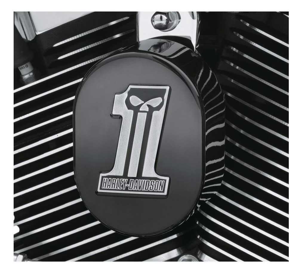 Harley-Davidson® Dark Custom Logo Horn Cover, Fits '93-Later