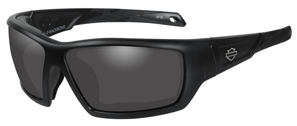 Harley-Davidson® Men's Backbone Sunglasses, Gray Lens / Matte