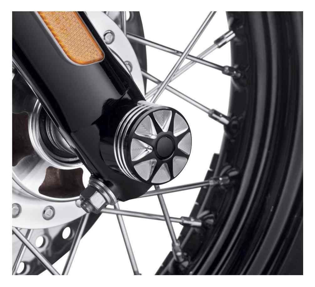 Harley-Davidson Free Shipping - Harley-Davidson Burst Front Axle Nut Covers, Fits VRSC Models, Black 43000031 - Free Shipping on many products plus Orders Over $99
