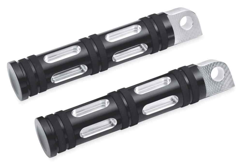 Harley-Davidson Contrast Edge Cut Footpegs, Fits H-D Male Mount-Style 49312-10 - Wisconsin Harley-Davidson