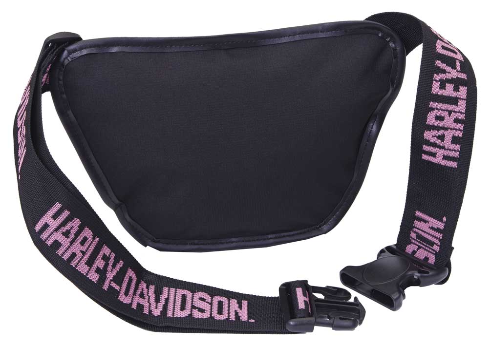 Harley-Davidson® Pink Bar Shield Logo Belt Bag, Water-Resistant