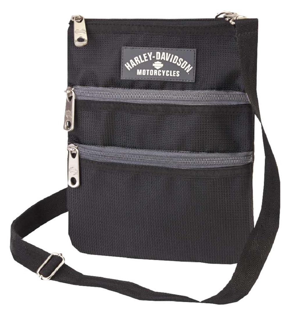 Harley-Davidson Women's Leather Cross-Body Crossbody Sling Purse - Black, Harley  Davidson 