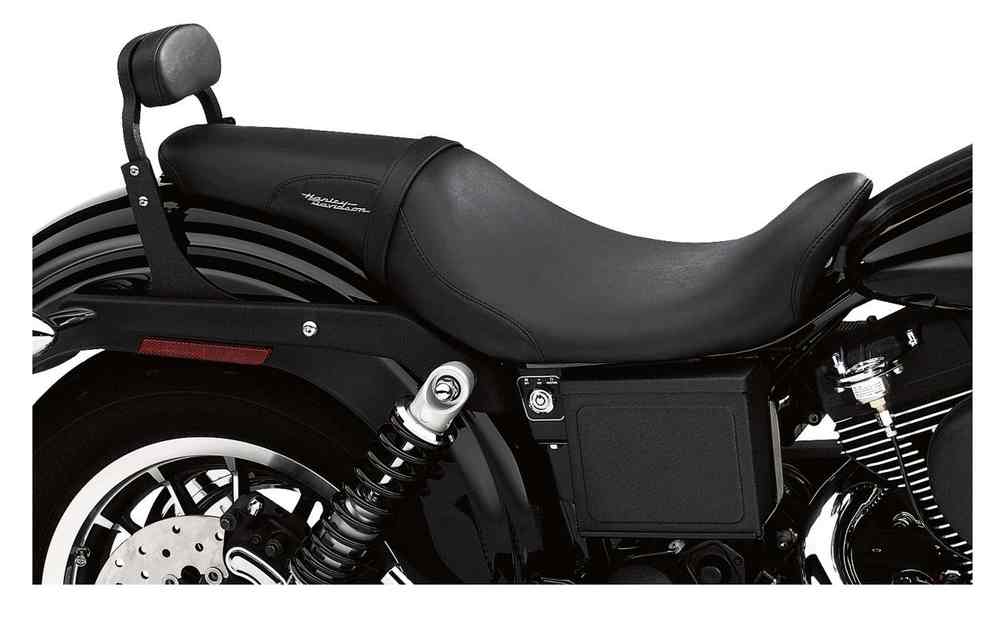 Harley-Davidson Badlander Rider & Pillion Seat, Fit '96-'03 Dyna Model 52284-96A - Wisconsin Harley-Davidson