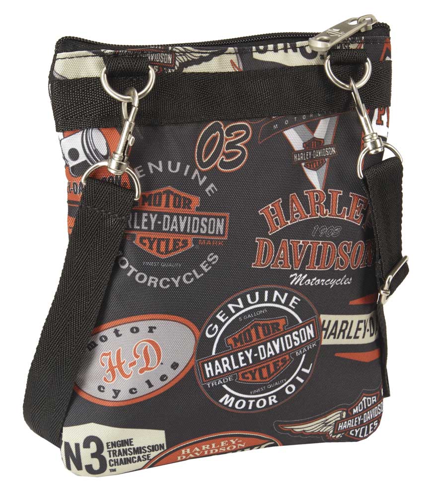 Harley-Davidson® Women's X-Body Crossbody Sling Purse, Vintage Print  99616-VIN